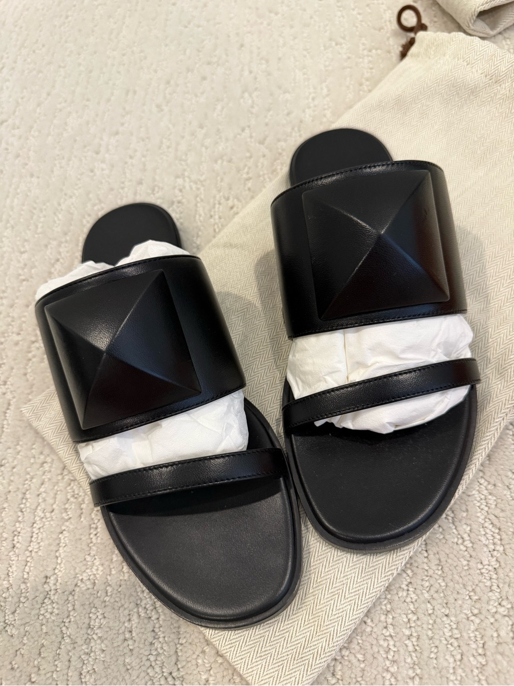 Hermes Caia Sandals black Napa leather size 37 - Picture 12 of 14